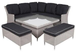 Zestaw mebli ogrodowych HOME & GARDEN Termoli 905827 Szary