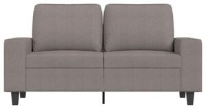 Sofa 2-osobowa, kolor taupe, 120 cm, tapicerowana tkaninÄ