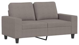 Sofa 2-osobowa, kolor taupe, 120 cm, tapicerowana tkaninÄ