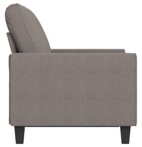 Sofa 2-osobowa, kolor taupe, 120 cm, tapicerowana tkaninÄ
