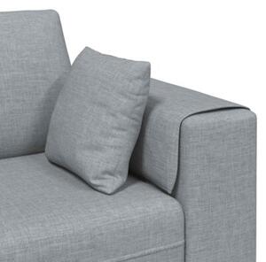 Nowoczesna sofa 4-osobowa w jasnoszarym kolorze z poduszkami sprÄÅ¼ynowymi i oddychajÄ cÄ tkaninÄ