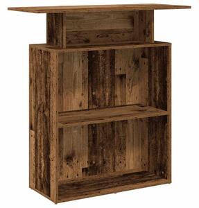 Biurko recepcyjne stare drewno 100x40x104 cm drewno klejone