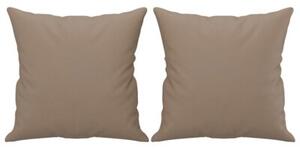 Sofa 2-osobowa z poduszkami, cappuccino, 120 cm, sztuczna skÃ³ra