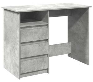 Biurko, szaroÅÄ betonu, 102x50x75 cm, materiaÅ drewnopochodny