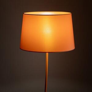 Lampa podłogowa TK Lighting NICOLA ORANGE 6644 – nowoczesna, pomarańczowy abażur 44 cm, E27, metal, do salonu i sypialni