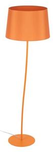 Lampa podłogowa TK Lighting NICOLA ORANGE 6644 – nowoczesna, pomarańczowy abażur 44 cm, E27, metal, do salonu i sypialni
