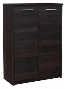 Komoda z półkami na dokumenty do biura wenge K5-W02