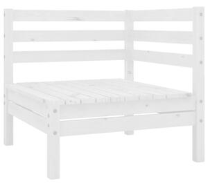 Sofa Ogrodowa Narożna Drewniana Biała Do Ogrodu