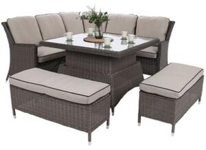 Zestaw mebli ogrodowych HOME & GARDEN Termoli 330205 Brązowy