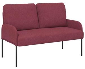 Nowoczesna sofa w kolorze czerwonego wina z minimalistycznym stylem