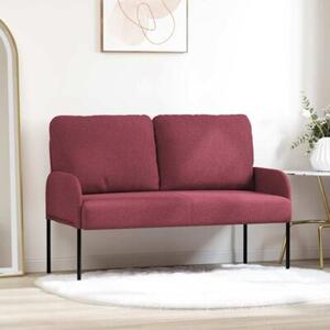 Nowoczesna sofa w kolorze czerwonego wina z minimalistycznym stylem