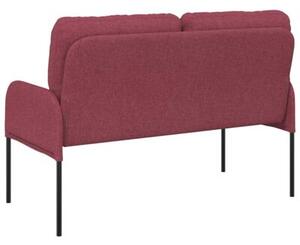 Nowoczesna sofa w kolorze czerwonego wina z minimalistycznym stylem