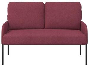 Nowoczesna sofa w kolorze czerwonego wina z minimalistycznym stylem