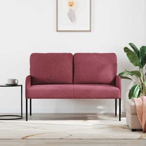 Nowoczesna sofa w kolorze czerwonego wina z minimalistycznym stylem