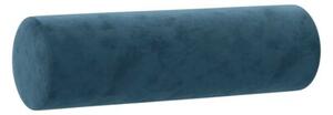 Sofa 3-osobowa z poduszkami, niebieska, 180 cm, aksamit