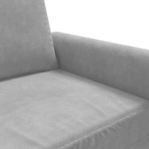 Sofa 2-osobowa, ciemnoszary, 140 cm, tapicerowana aksamitem
