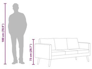 Sofa 3-osobowa, materiaÅowa, kremowa