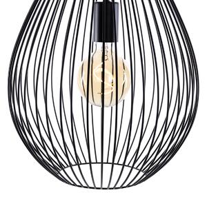 Moderne hanglamp zwart - Larry Oswietlenie wewnetrzne
