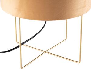 Nowoczesna lampa stołowa żółto-złota - Rosalina Oswietlenie wewnetrzne