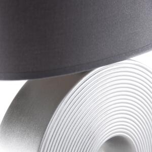 Klasyczna lampa stołowa szara ze stalą - Ollo Oswietlenie wewnetrzne
