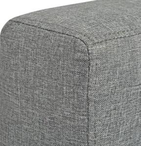 Sofa 3-osobowa, tapicerowana tkaninÄ , jasnoszara