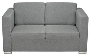 Osobowa 2 sofa tapicerowana jasnoszara