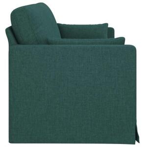 Nowoczesna sofa moduÅowa w ciemnej zieleni z metalowÄ ramÄ