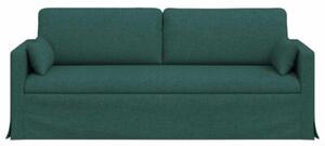 Nowoczesna sofa moduÅowa w ciemnej zieleni z metalowÄ ramÄ