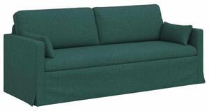 Nowoczesna sofa moduÅowa w ciemnej zieleni z metalowÄ ramÄ