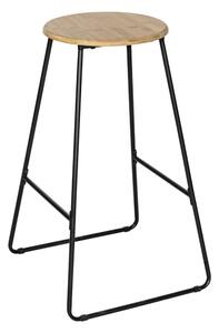 Czarno-naturalny bambusowy hoker 70 cm Loft – Wenko