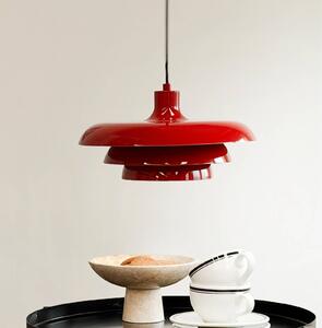 Dyberg Larsen Lampa wisząca Ava, możliwość ściemniania, czerwony, salon / jadalnia, metal, design