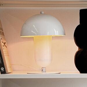 Dyberg Larsen Lampa stołowa Movie, biały / opal, salon / jadalnia, metal, design