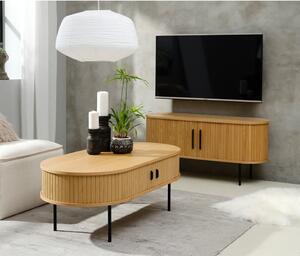 Szafka pod TV w dekorze dębu 120x56 cm Nola – Unique Furniture