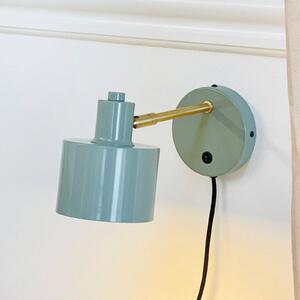 Dyberg Larsen Lampa ścienna Ocean, oliwkowy, wysięg 30 cm Ocean, zielony, salon / jadalnia, metal, design