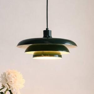 Dyberg Larsen Lampa wisząca Ava, możliwość ściemniania, zielony, salon / jadalnia, metal, design
