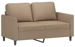 Sofa 4-osobowa z poduszkami, cappuccino, sztuczna skÃ³ra