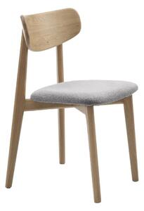 Jasnoszaro-naturalne krzesło Elim – Unique Furniture