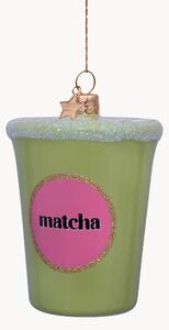 Ozdoba choinkowa ze szkła dmuchanego Matcha Tea Latte