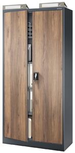 Szafa biurowa Eco Design Jan H 90x40x195 cm antracyt/orzech