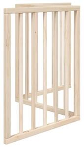 Bramka dla psa składana 3 panele 150 cm drewno topolowe