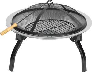 Kominek Strend Pro Mara, grill, metalowy, okrągły, 57x57x40 cm