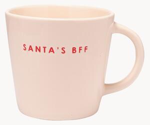 Kubek ze szkła dmuchanego Santa's BFF