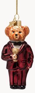 Ozdoba choinkowa ze szkła dmuchanego Bear In Clothes