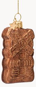 Ozdoba choinkowa ze szkła dmuchanego Dutch Speculaas Koekje