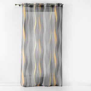 Szara firanka z woalu 140x240 cm Ondulys – douceur d'intérieur