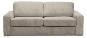 Jasnobrązowa sztruksowa rozkładana sofa 195 cm Nona – Makamii