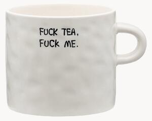Ręcznie wykonany kubek świąteczny XL Fuck Tea