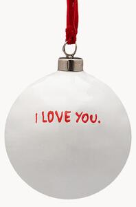 Ręcznie wykonana bombka I Love You