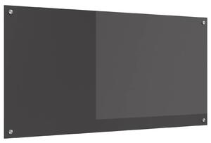 Panel kuchenny Ciemnoszary 120 x 60 cm szkło hartowane