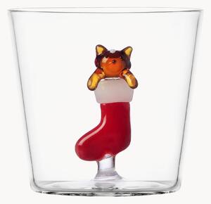 Ręcznie wykonany kubek ze szkła borokrzemowego Tabby Cat